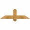 Ekena Millwork Eugene Rough Sawn Timber Gable Bracket, Western Red Cedar, 36"W x 12"H x 4"D x 4"F, 8/12 Pitch GBW036X12X0404EUG00RWR - alternate 1